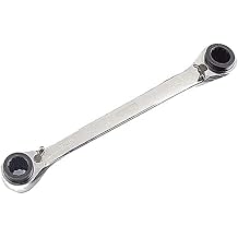 4 in 1 Ratchet Spanner Chrome Vanadium Steel Double Twin Ended Ratchet Wrench 8x9mm-10x11mm Silver For Household Garage Workshop Tools