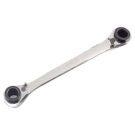 Boxonly 4 in 1 Ratchet Spanner Chrome Vanadium Steel Double Twin Ended Ratchet Wrench 4x5mm-6x8mm Silver For Household Garage Workshop Tools