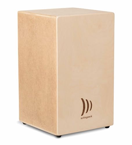 Schlagwerk CBA20S Cajon Large Bausatz - helles Holz, Birke - 50 x 30 x 30 cm - mit 2x 20 Snare Spiralen, Komplett inkl Spanngute und Leim - Cajon selbst bauen