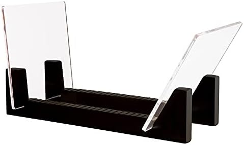 KAMAY Vinyl Record Storage -Vinyl LP Record Rack 13.7 Inches Long -Vinyl Record Holders (Black)