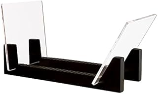KAMAY Vinyl Record Storage -Vinyl LP Record Rack 13.7 Inches Long -Vinyl Record Holders (Black)