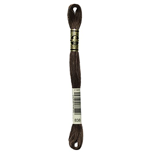 Image of DMC 6-Strand Embroidery Cotton Floss, Very Dark Beige Brown