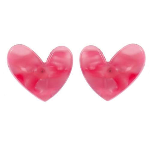 [Pixy Jewelry] �n�[�g �s�A�X 316L �T�[�W�J���X�e�����X�����A�����M�[�Ή� ���S ���� �V���v�� ���f�B�[�X ��×p ���A�� �V���v�� ���ɗD���� �A�N���� �傫�� �V���o�[ �� �� �� �� �s���N �� �I�����W �}�[�u�� (23_�f