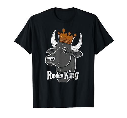 Rodeo King Wild West Vintage Cowboy Bull Riding Homme T-Shirt