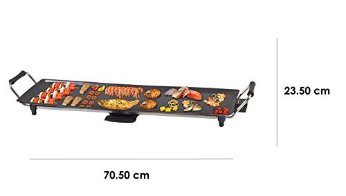 BEEPER-90386-Beper-90386-Plancha-de-Teppanyaki-1800-W-Aluminio-Antiadherente-Negro
