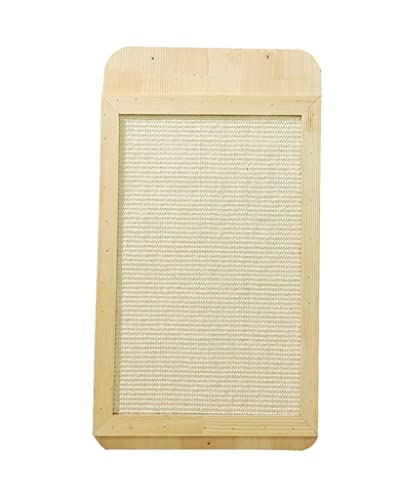 Griffoir mural pour chat en corde de sisal blanc vertical de 40 x 71 cm