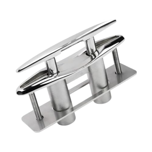 kowaku Pull up Flush Mount Boat Cleat 316 Stainless Steel Simple Assembly for Pontoons Utility Boats with Lock Nuts Retractable, 250mm 10inch