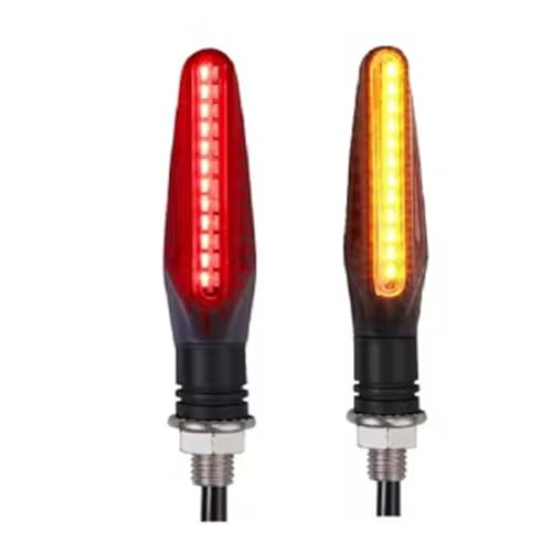 Clignotant moto ambre indicateurs 24led et feu de stop blanc haute luminosité
