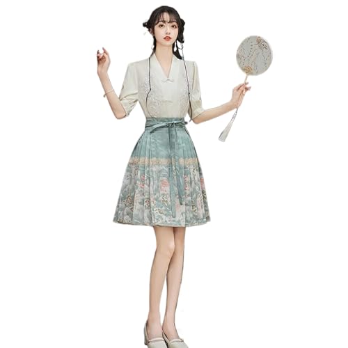 Chemise style chinois Hanfu pour femme à boutons, un haut traditionnel élégant