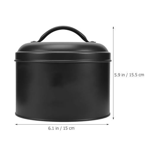 Contenedor Metálico Negro para Decorar la Encimera de la Cocina y Guardar Café 3