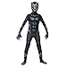 LQ-LIMAO Costume de super-héros Black Panther pour enfants et adultes - Costume siamois pour Noël, fêtes sur le thème de Noël, spectacle, enfants, XL (130-140 cm)