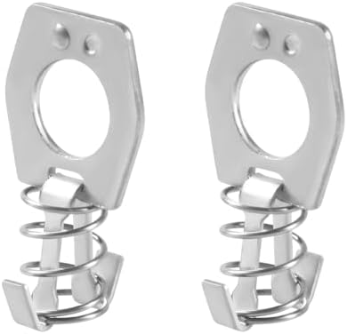 NYTKL 2 PCS RV Water Heater Latch Twist Cam Lock, Stainless Steel Door Cover Latch Assembly with Thumb Ring & Spring, Universal Camper Water Heater Fastener Replacement Part