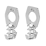 NYTKL 2 PCS RV Water Heater Latch Twist Cam Lock, Stainless Steel Door Cover Latch Assembly with Thumb Ring & Spring, Universal Camper Water Heater Fastener Replacement Part