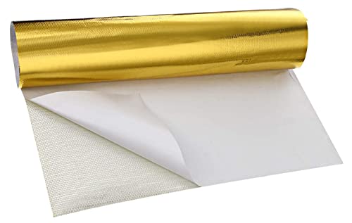 Xinhan Parts Folha de fibra de vidro espessa de alumínio com verso adesivo dourado prateado prático