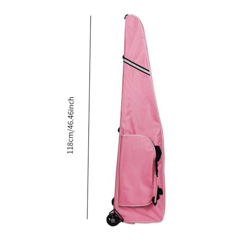 Bolsa de esgrima con ruedas en color rosa para transportar equipo 2