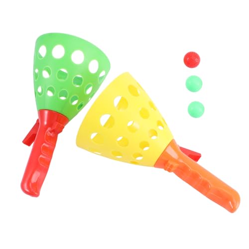 ibasenice Toss Ball Set für Jugendliche Sicheres Kunststoff Wurfspielzeug von Bewegung und Geschicklichkeit Buntes Gartenspielzeug für Drinnen und Draußen für Zufällige Zufällige Farbe