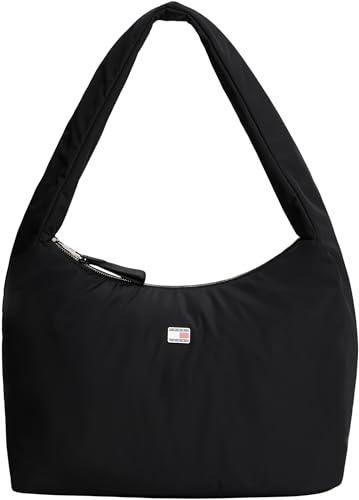 TOMMY JEANS Damen Tjw Urban Nylon Hobo Aw0aw17887 Crossover, Schwarz (Black), Einheitsgröße