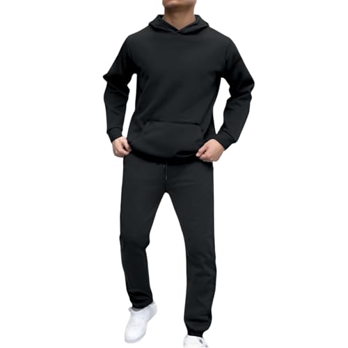 Ensemble homme jogging thermique contre le froid taille XXL noir
