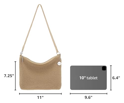 Image of The Sak Lumi Convertible Crossbody Purse - Women's Handbag for Everyday & Travel, 3-in-1 Small Crossbody in Crochet & Leather