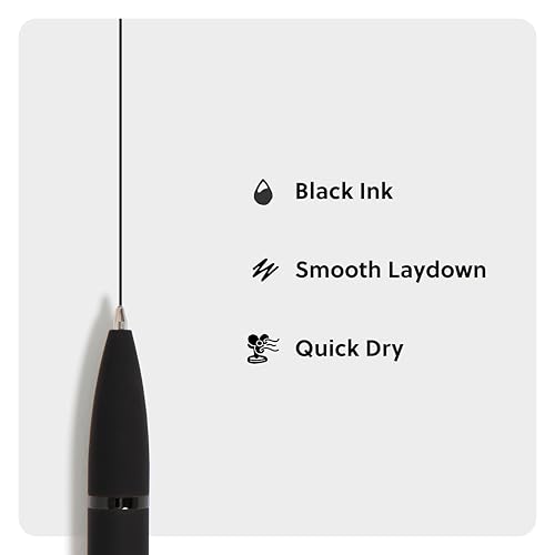U Brands Monterey Ballpoint Pens, 12 Pack, Retractable, Midnight Black — view 4