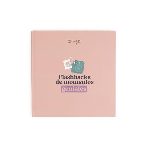 Mr. Wonderful - Álbum de fotos - Flashbacks de momentos geniales - Álbum de fotos de pequeño tamaño - Con 64 páginas y 8 hojas de pegatinas