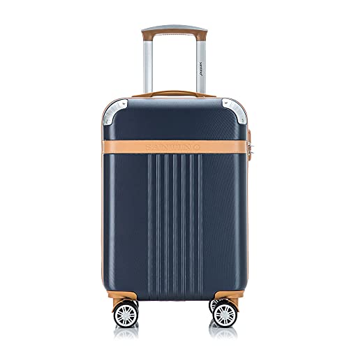 Conjunto de Malas Athena 2 Pç Rígida 360° Santino BGV182MP (Azul Marinho)