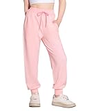 Hvididan Girls Hiking Pants Cooling Baggy Pants Pink Joggers Lightweight Quick Dry Athletic Sweatpants for...