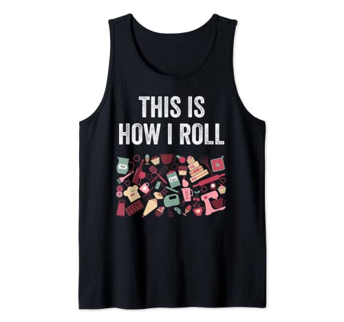 This How I Roll Bake Funny Baking Lover Fan Panadero Mujeres Hombres Camiseta sin Mangas