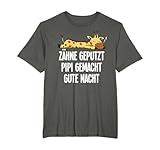 Gute Nacht Giraffe Zähne Geputzt Pipi Gemacht Schlafen T-Shirt
