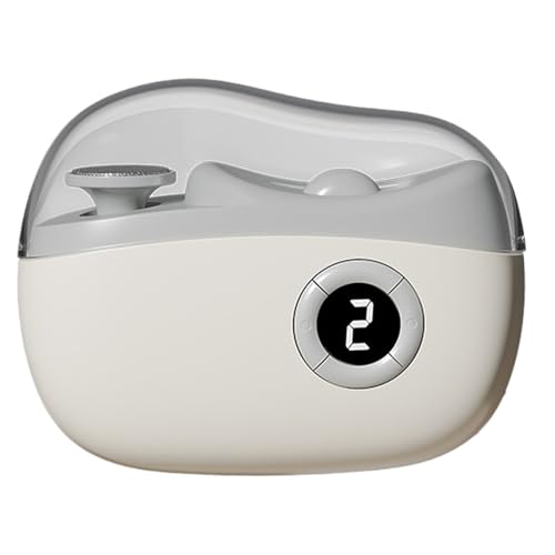 Electric Nail Clippers, 2 Speeds Nail Trimmer with Polishing, Automatic Electric Nail Clippers with LED Light, Polishing Automatic for Adults Seniors Baby