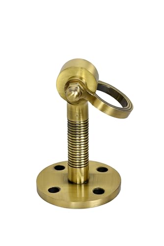 Image of 8 Inch Long Antique Golden Finish Pad Heavy Duty Ceiling Hooks for Hanging Zula for Home with 4 Fasteners Suitbale for Hammock Swing Kadu [Pack of 1] Weight Capacity 1000 Kg