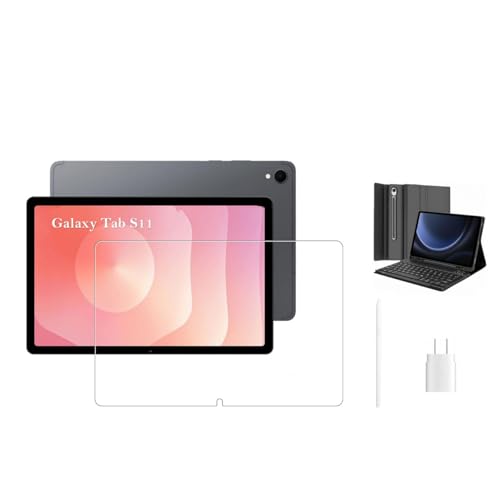Samsung Galaxy Tab S11 128GB (�č��ŁAWi-Fi�̂�) ���C�o�b�N���C�g�L�[�{�[�h�P�[�X&25W�����[�d��&�X�N���[���v���e�N�^�[�t���o���h��