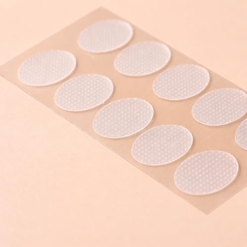 Image of Invisible ear lobe support for earrings | earlobe support patches for Droopy & Torn Pierced Ears | earring supporter for heavy earrings with Waterproof Clear Adhesive | ear patches for heavy earrings & Big Hole Support (Transparent - Pack of 30)