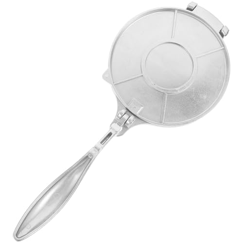 Milisten Pressa per Tortillas in Acciaio Inox 20 Cm, Macchina Manuale per Tortillas di Mais e Farina, Utensile Cucina Antiaderente Lavabile in Lavastoviglie, per Uso Casalingo