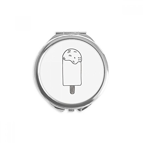 Miroir de poche rond compact éliminant les reflets flous en voyage d'affaires