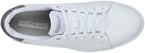Skechers Women's Drive 4 Spikeless Waterproof Golf Shoe, White/Silver, 8 M US | Image 3