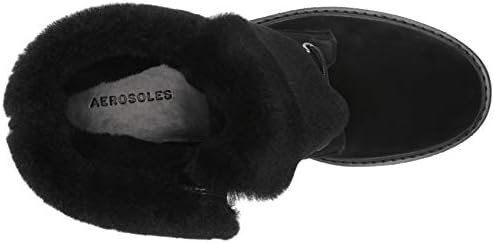 Aerosoles Women's SCOCCIA Fashion Boot, Black Suede, 8 | Image 4