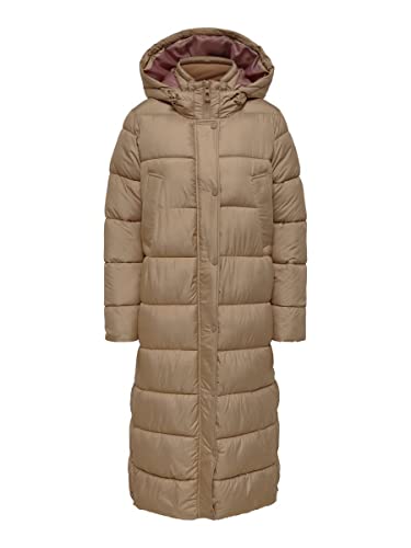 ONLY Damen Onlcammie X- Long Coat Otw Quilted Jacket, Tigers Eye, M EU