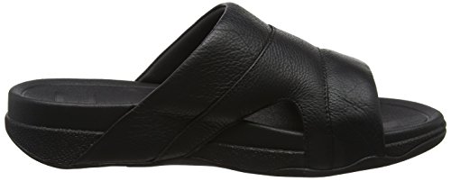 Fitflop Freeway III Slide-Leather, Sandalias deslizantes Hombre, Negro (Black), 42 EU