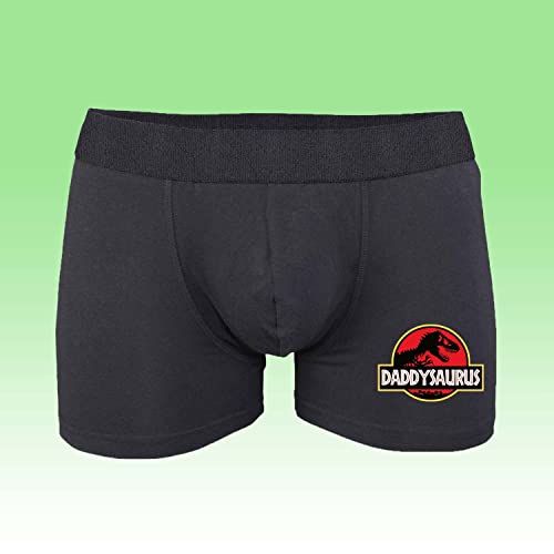 Boxers negros para hombre daddysaurus papa pelicula de cine jurásico t-rex 3