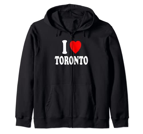 I Heart (Love) Toronto Travel Turismo Vacation Home Canadá Sudadera con Capucha