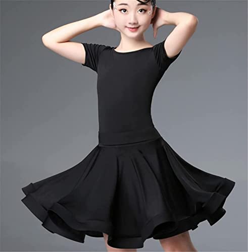 CRETUAO Vestidos de dança de salão Mordern de manga curta para crianças, salsa, tango, saia para men
