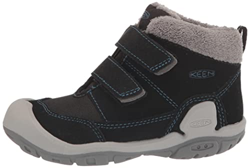 Keen Knotch Chukka Ds Mid Height Insulated Boots, Black/Mykonos Blue, 12 Us Unisex Little Kid #TOP7