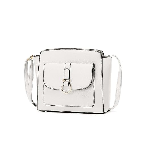 LA TERRE Lightweight Medium Crossbody Bags for Women, Small Crossbody Handbags Vegan Leather Shoulder Bag Purses