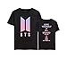 Produktbild Kpop BTS Love Yourself Her Hemd SUGA Jimin Rap Monster JUNG KOOK SUGA J-Hope JIN V Mode Unisex T-Shirt Tee, Schwarz, M