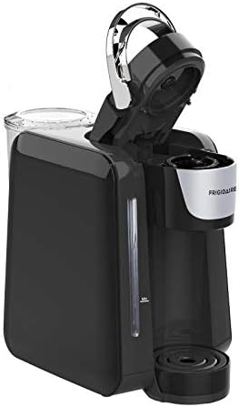 Frigidaire ECMK205 Coffee Brewer for K-Cup Pod & Ground Coffee, Single Serve Maker - XL Size, Ideal for Tight Places on Countertops or Office Tables, Premium Black