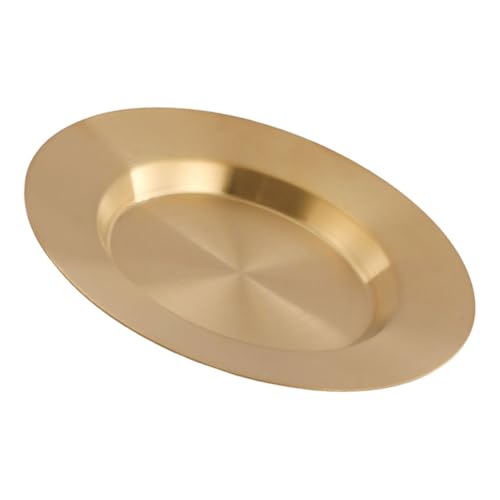 UTHCLO Sartén De Acero Inoxidable Con Forma De Disco Cuencos De Acero Cesta Para Mesa De Inauguración De La Casa Plato Para Cena Ensaladera Hielera Para Almuerzo Picnic Tazón Para