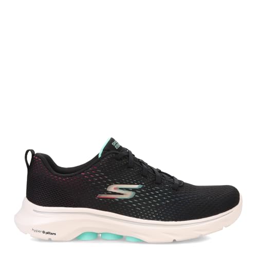 Skechers Women's Go Walk 7 Xena Sneaker, Black/Multi, 8 by Skechers - Image 2