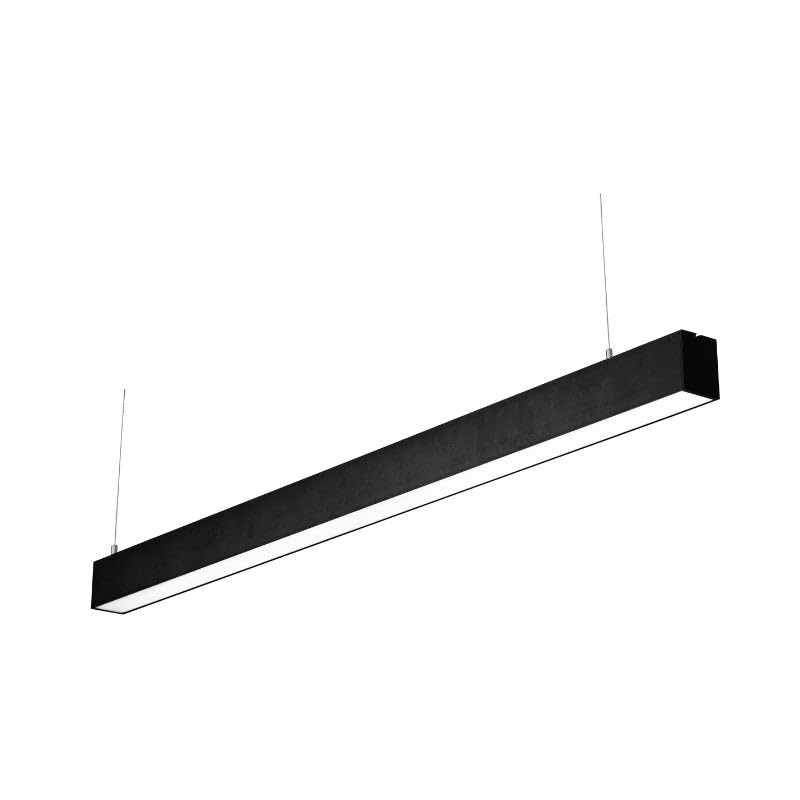 SILAMP Réglette Suspendue LED Large 120cm 35W Noir - Blanc Neutre 4000K - 5500K