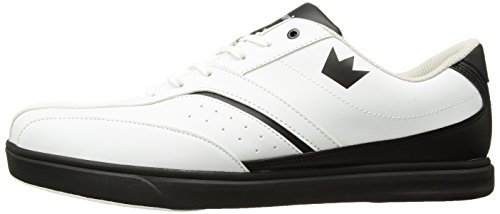 Brunswick Vapor Mens Bowling Shoe White/Black, 10.5 #TOP4
